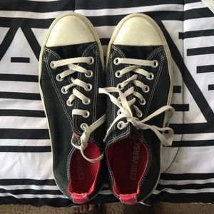 Black and Red Converse
